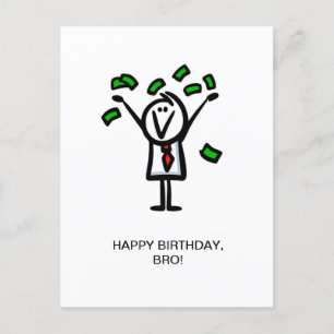 Alles Gute zum Geburtstag, Bruder! Postkarte
