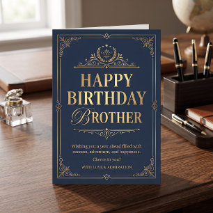 Alles Gute zum Geburtstag Bruder! Sentimental Karte