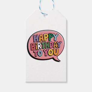 Alles Gute zum Geburtstag Bubble Geschenkanhänger