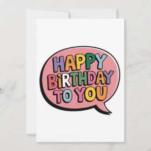 Alles Gute zum Geburtstag Bubble Save The Date