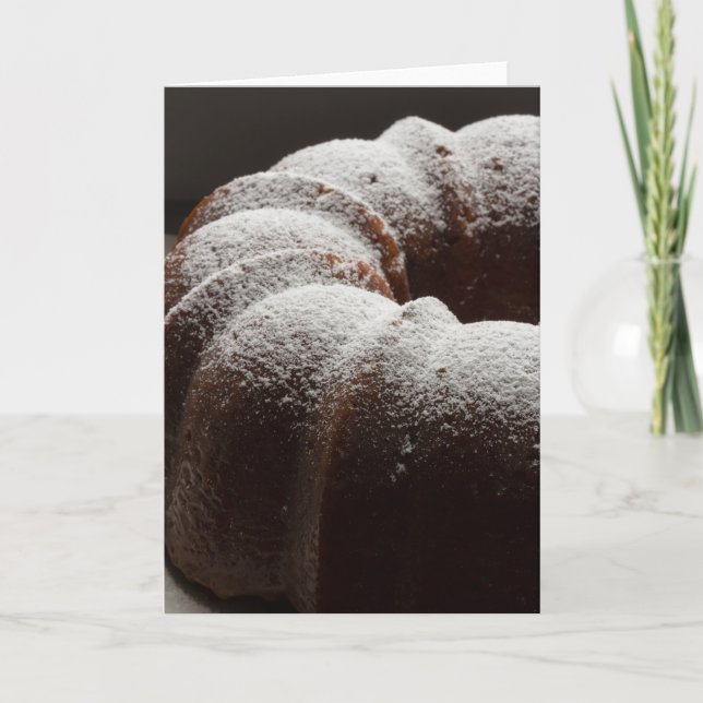 Alles Gute zum Geburtstag Bundt Kuchen Karte (Vorderseite)