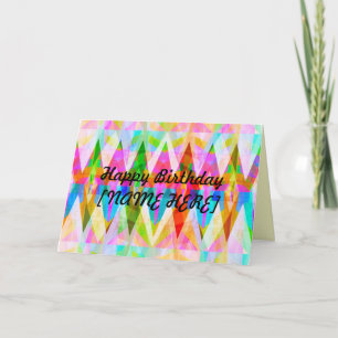 Alles Gute zum Geburtstag - bunte Gruß-Karte Karte