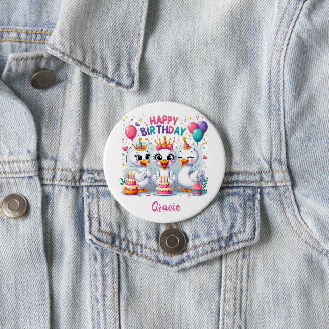 ALLES GUTE ZUM GEBURTSTAG  BUTTON (Beispiel)