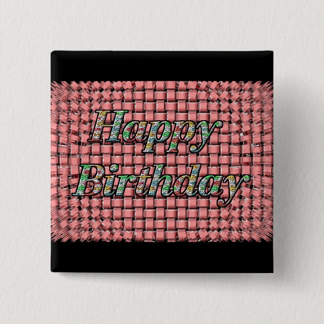 Alles Gute zum Geburtstag Button (Vorderseite)