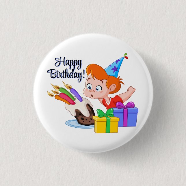 Alles Gute zum Geburtstag  Button (Vorderseite)