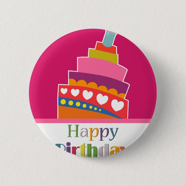 Alles Gute zum Geburtstag Button (Vorderseite)