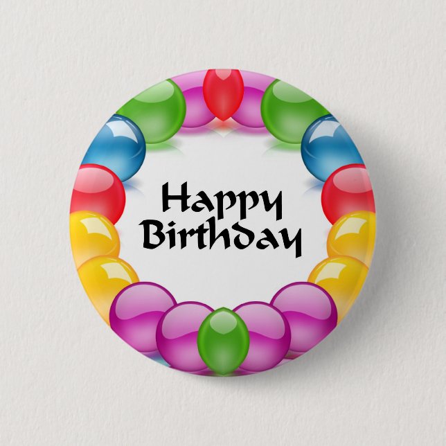 Alles Gute zum Geburtstag Button (Vorderseite)