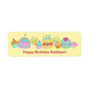 Alles Gute zum Geburtstag /Cake der gelben kleinen