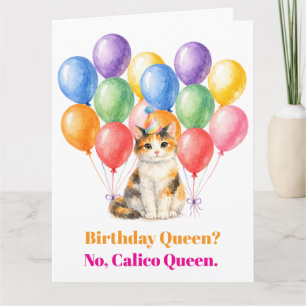 Alles Gute zum Geburtstag Calico-Katze Haustier Karte
