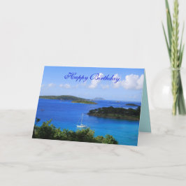Alles Gute zum Geburtstag, Caneel Bay, St. John, U Karte