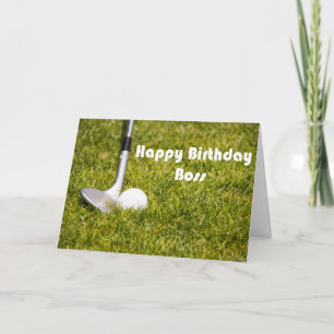 Alles Gute zum Geburtstag Chef Sand-wedge und Golf Karte