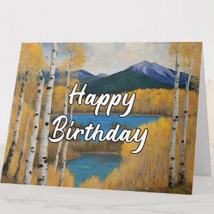 Alles Gute zum Geburtstag Colorado Mountain Lake  Karte