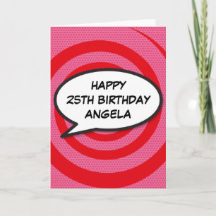 ALLES GUTE ZUM GEBURTSTAG Comic-Book-Pop-Art Karte