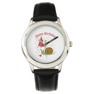 Alles Gute zum Geburtstag! Confetti Snail Armbanduhr