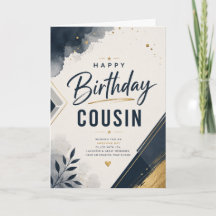 Alles Gute zum Geburtstag Cousin für ihn Modern Ma