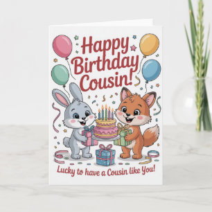 Alles Gute zum Geburtstag Cousin Karte