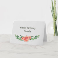 Alles Gute zum Geburtstag, Cousin