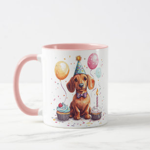 Alles Gute zum Geburtstag Dachshund  Tasse