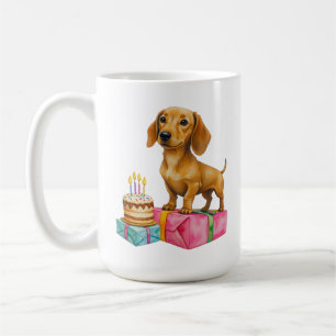 Alles Gute zum Geburtstag Dachshund Welpe Hund Pap Kaffeetasse