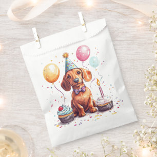 Alles Gute zum Geburtstag Dackel Hund Geschenktütchen