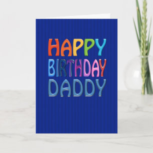 Alles Gute zum Geburtstag Daddy lustige bunt Grußk Karte
