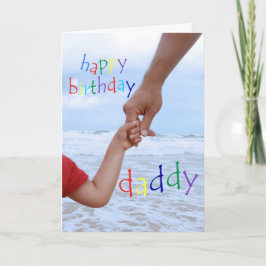 Alles Gute zum Geburtstag Daddy-Man mit Kinderhand Karte
