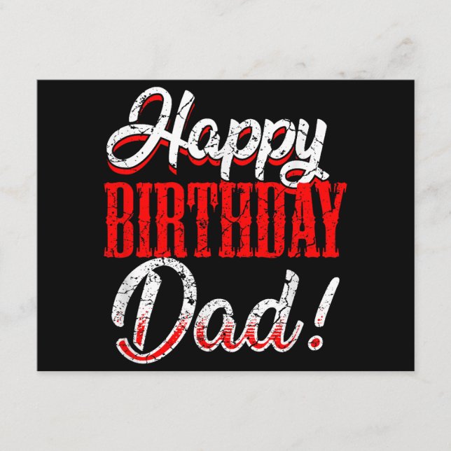 Alles Gute zum Geburtstag Daddy Vater Vatertag Begleitkarte (Vorderseite)