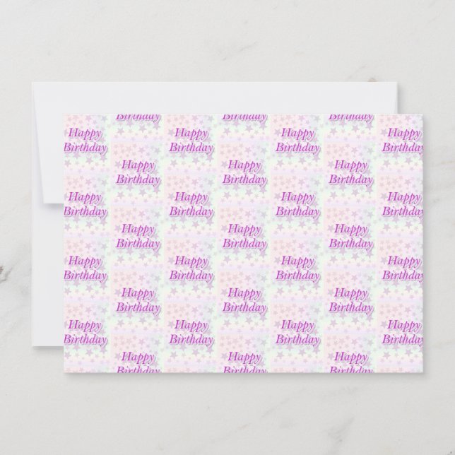 Alles Gute zum Geburtstag!! Dankeskarte (Vorderseite)