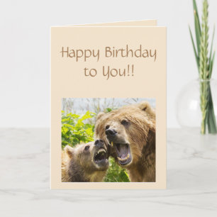 Alles Gute zum Geburtstag, dass Bears wiederholt S Karte
