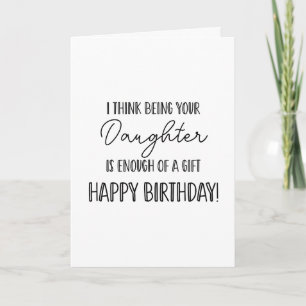 Alles Gute zum Geburtstag, dass du meine Tochter b Karte