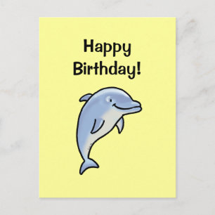 Alles Gute zum Geburtstag! (delfin) Postkarte