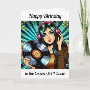 Alles Gute zum Geburtstag dem coolsten Mädchen, da Karte