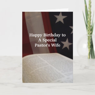 Alles Gute zum Geburtstag der Pastor-Frau- BF Karte