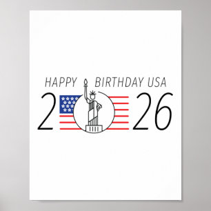 Alles Gute zum Geburtstag der USA - 2026 Unabhängi Poster