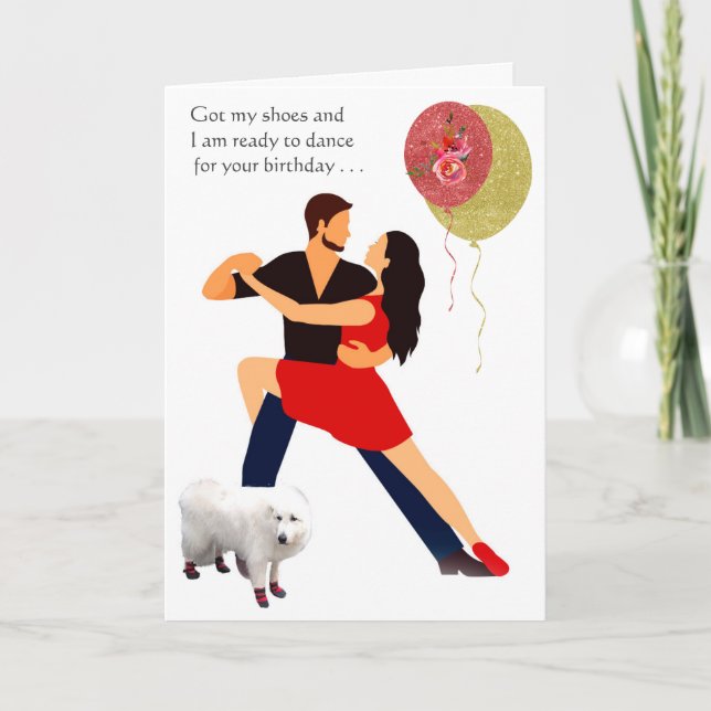 Alles Gute zum Geburtstag - die Roten Schuhe Karte (Vorderseite)