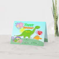 Alles Gute zum Geburtstag Dino Namens3d schnitt u.
