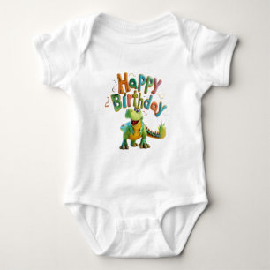 Alles Gute zum Geburtstag Dinosaurier-Gruß – Süße Baby Strampler