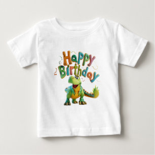 Alles Gute zum Geburtstag Dinosaurier-Gruß – Süße Baby T-shirt