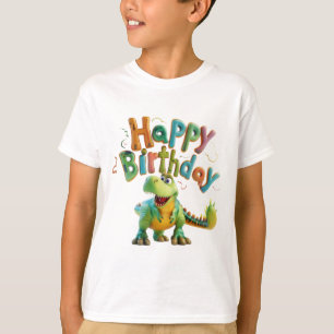 Alles Gute zum Geburtstag Dinosaurier-Gruß – Süße T-Shirt