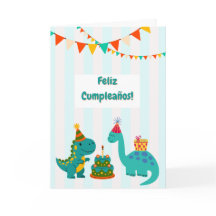 Alles Gute zum Geburtstag Dinosaurier Karte