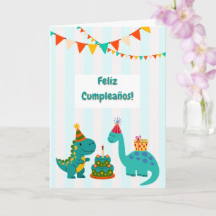 Alles Gute zum Geburtstag Dinosaurier Karte