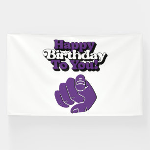 Alles Gute zum Geburtstag Dir Lila 6x10 Vinyl Bann Banner