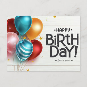 Alles Gute zum Geburtstag! Du bist etwas Besonde Postkarte
