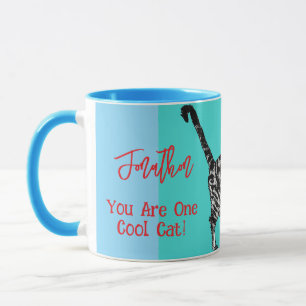 Alles Gute zum Geburtstag, du coole Tabby-Katze He Tasse