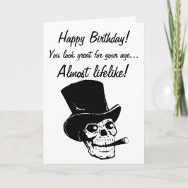 Alles Gute zum Geburtstag! Du siehst fast lebensäh Karte