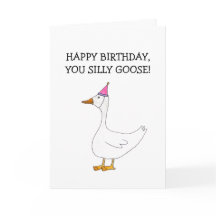 Alles Gute zum Geburtstag Dummer Gans Karte (Innen
