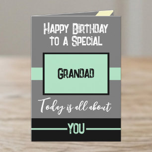 Alles Gute zum Geburtstag einem besonderen Opa in Karte
