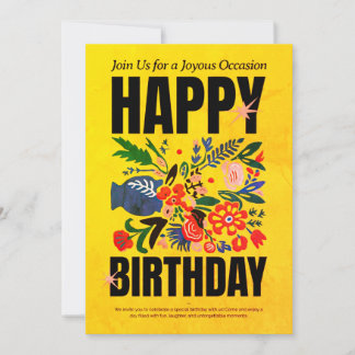 Alles Gute zum Geburtstag" Einladung