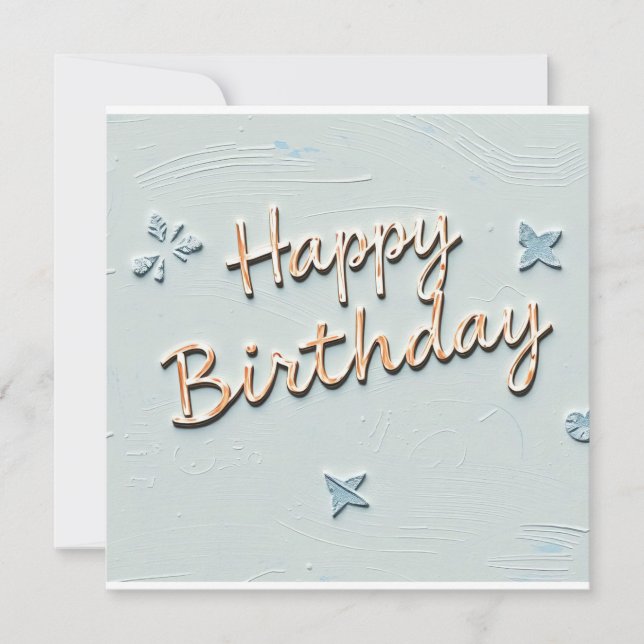 Alles Gute zum Geburtstag Einladung (Vorderseite)