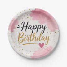 Alles Gute zum Geburtstag Einweg-Teller aus Papier